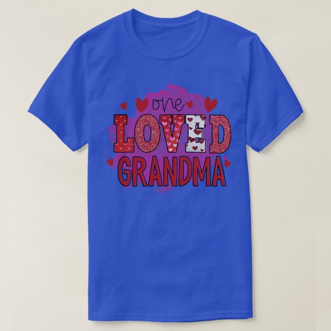 T-shirt Cute One Love Grand-Mère Design (Design devant)