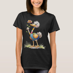 T-shirt Cute Ostrich