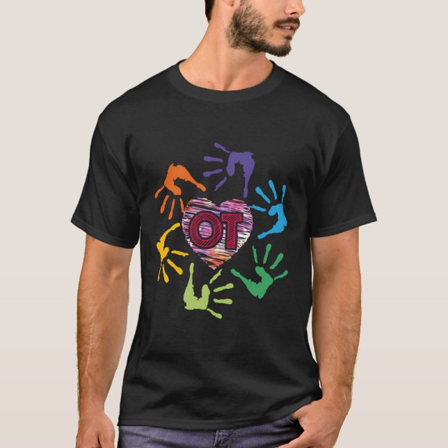 T-shirt Cute Ot Hands Occupational Therapy Therapist Meani (Devant)