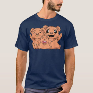 T-shirt Cute Ours Famille Nature Faune Forêt Animal Lov