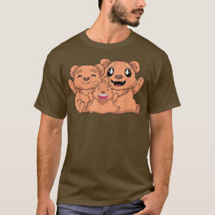 T-shirt Cute Ours Famille Nature Faune Forêt Animal Lov