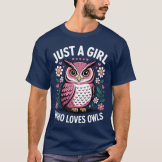 T-shirt Cute Owl Costume for Women Girls Kids Bird Animal 