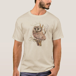 T-shirt Cute Owl Oiseau Nature art