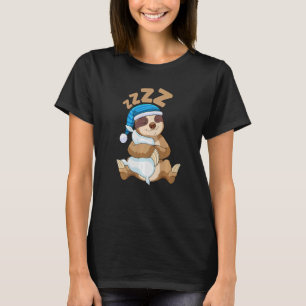 T-shirt Cute Pajama for Women Nigh Sleeping Sloth 2