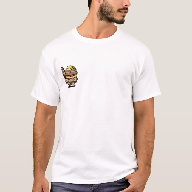 T-shirt Cute Pancake Explorer Character with Butter Hat (Devant)