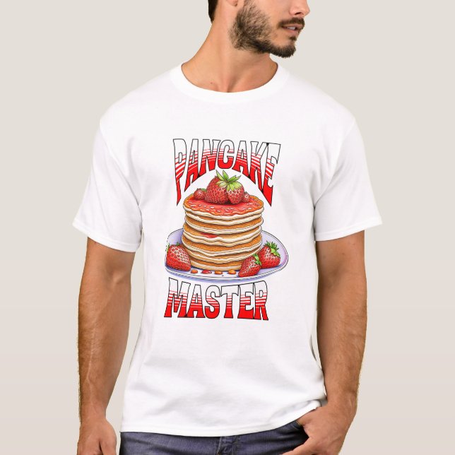 T-shirt Cute Pancakes Aux Fraises (Devant)