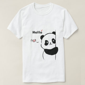 T-shirt Cute Panda Look | Graphique animal amusant