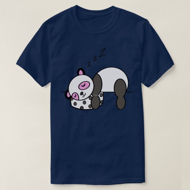 T-shirt Cute panda nap (Design devant)