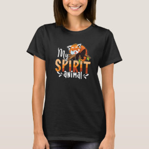 T-shirt Cute Panda Ours Animal Rouge Panda