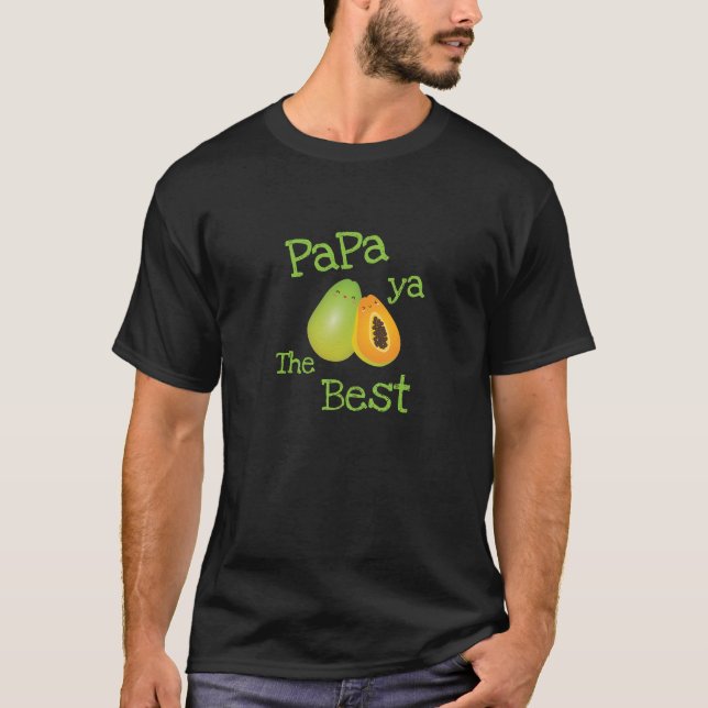 T-shirt Cute Papa Ya Le Meilleur Jeu De Fruits Drôle Pour  (Devant)