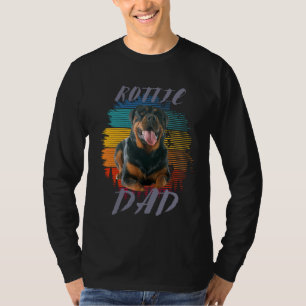 T-shirt Cute paw Retro Heart Rottie Dog Animaux animaux de