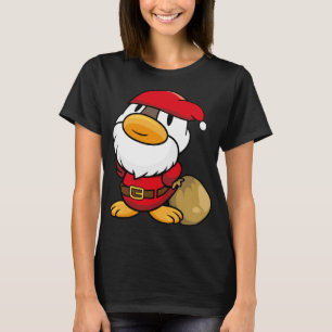 T-shirt Cute petit canard du Père Noël pour Noël