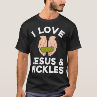 T-shirt Cute Pickle Design For Men Women Kids Jesus Pickle