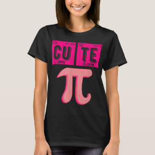 T-shirt Cute Pie Pi Day Cutie Math Périodique Pink mathe