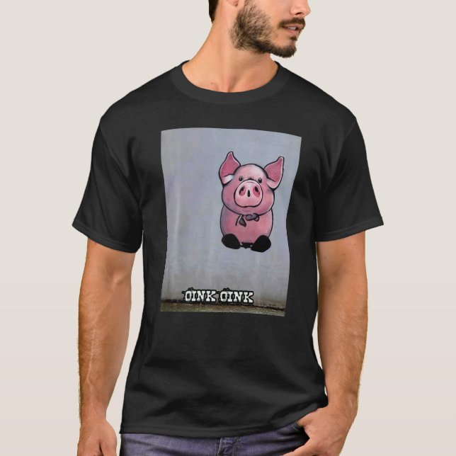 T-shirt Cute Pig Piggie Oink Oink  1 (Devant)