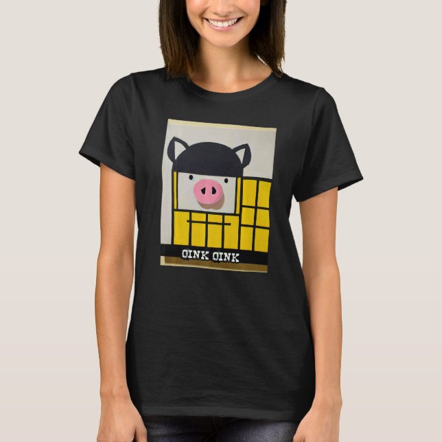 T-shirt Cute Pig Piggie Oink Oink  48 (Devant)