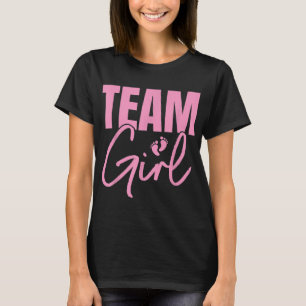 T-shirt Cute Pink Team Girl Genre révéler l'idée de la fêt