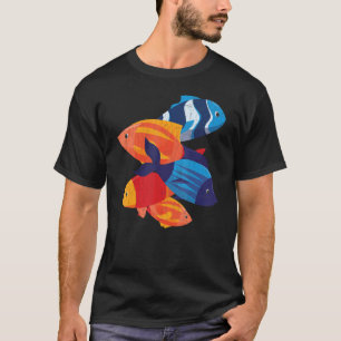 T-shirt Cute Poisson Pêche Aquarium Aquarium Aquarium Grap