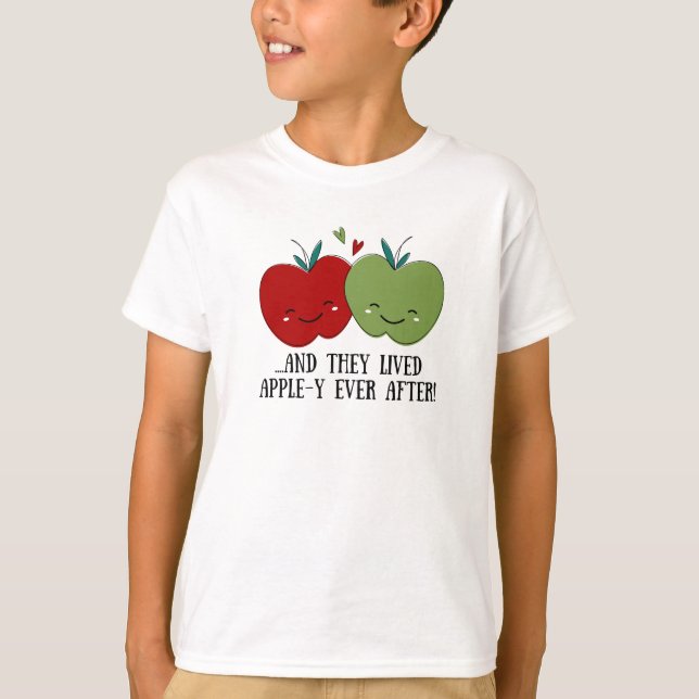 T-shirt Cute pomme (Devant)