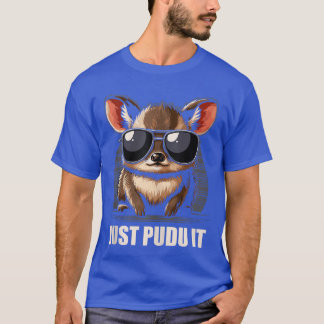 T-shirt Cute Pudu Deer South America cartoon nature giftan