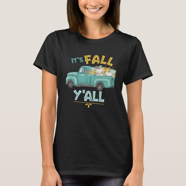 T-shirt Cute Pumpkin  Fall Inspired  Vintage Fall (Devant)