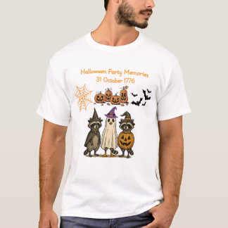 T-shirt Cute Raccoon Halloween Party 1776 – Funny Spooky 