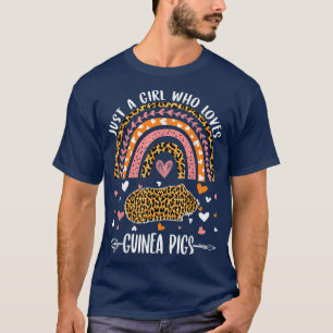 T-shirt Cute Rainbow Leopard Juste Une Fille Qui Aime La G
