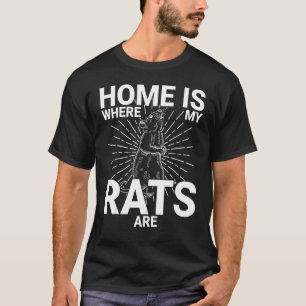 T-shirt Cute Rat Domestique Rat Rodent Souris Pet Biologie