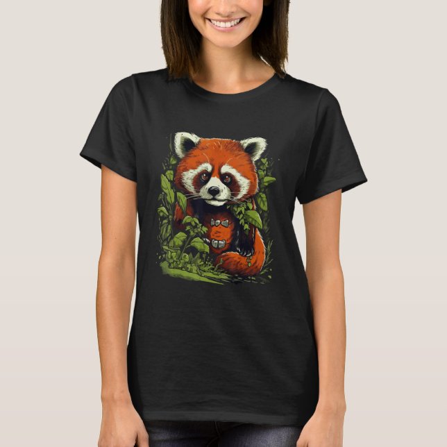 T-shirt Cute Red Panda Lover Nature Graphic Animal Conserv (Devant)