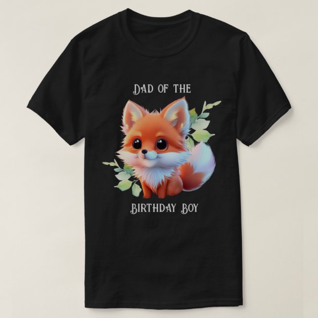 T-shirt Cute renard dessin bois animaux forêt amis de la f (Design devant)