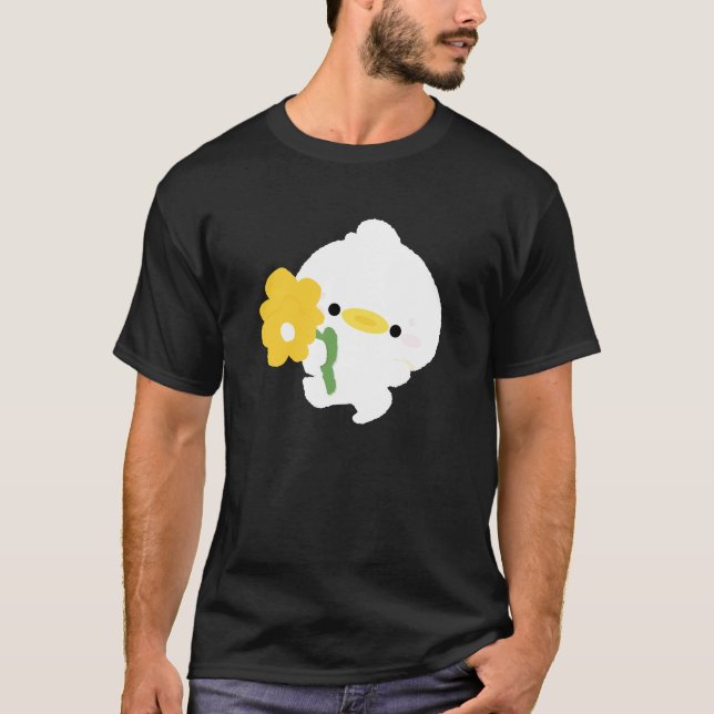 T-shirt Cute Romantic Duck (Devant)