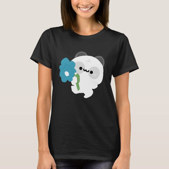 T-shirt Cute Romantic Panda (Devant)