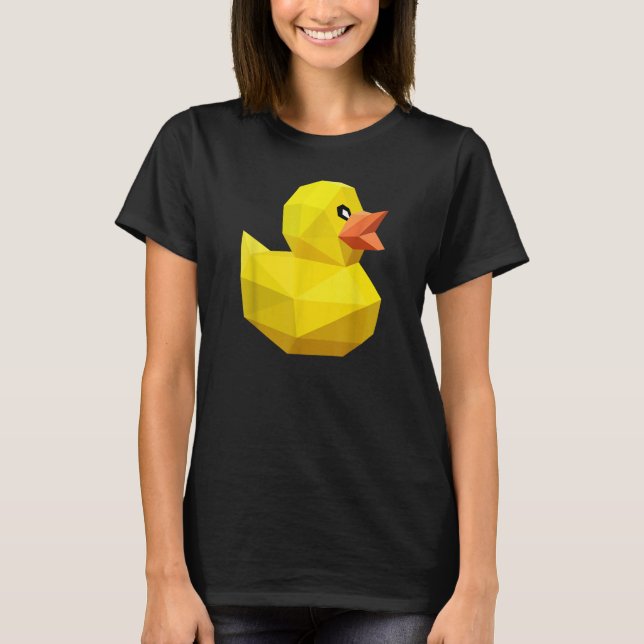 T-shirt Cute Rubber Duck   Bird Geometric Abstract Ducky (Devant)