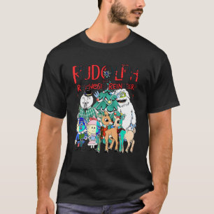 T-shirt Cute Rudolph Le Renne Rouge Nosé Spécifications de