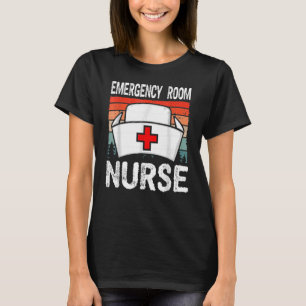 T-shirt Cute Salle D'Urgence Er Infirmière Coucher De Sole