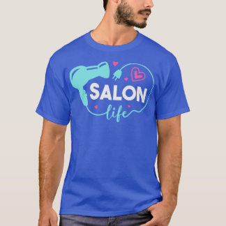 T-shirt Cute Salon Vie Cheveux Stylo Coiffeur Art