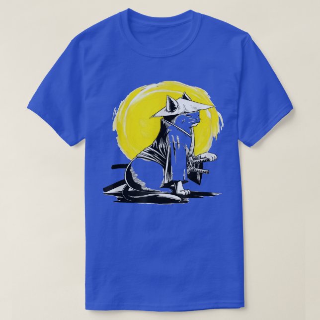 T-shirt Cute Samurai Ninja Chat japonais Kitten Lover cade (Design devant)