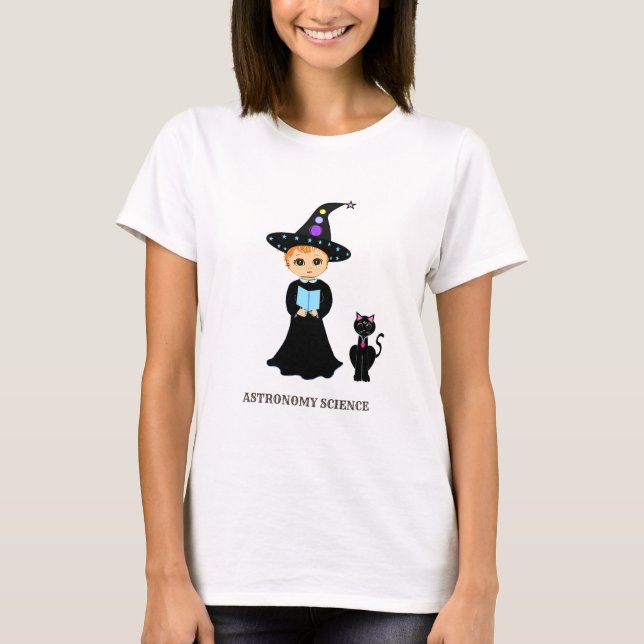 T-shirt Cute scientifique et chat (Devant)