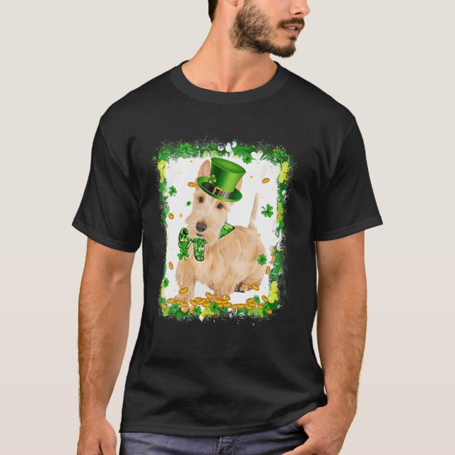 T-shirt Cute Scottish Terrier Dog St Patricks Day Irish Sh (Devant)