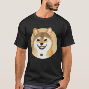 T-shirt Cute Shiba Inu Chien Peinture Japonaise Minimal