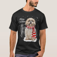 Cute Shih Tzu Noël Chiot Amoureux des chiens Famil