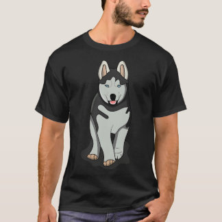 T-shirt Cute Siberian Husky