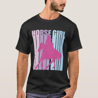 T-shirt Cute Silhouette Horseback Rider Riding Funny Horse