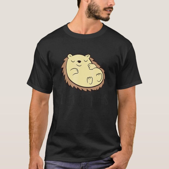 T-shirt Cute Sleeping Hedgehog Good At Naps  Hedgehog (Devant)