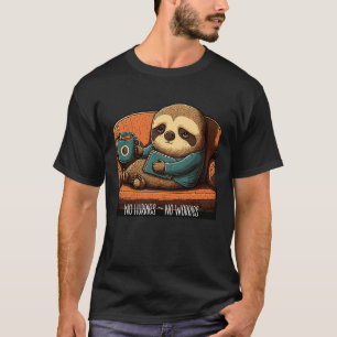 T-shirt Cute Sloth Café Paresseux sans précipitation ni s