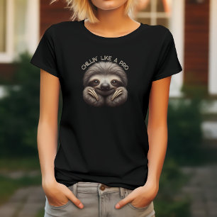 T-shirt Cute Sloth Chillin comme un Pro