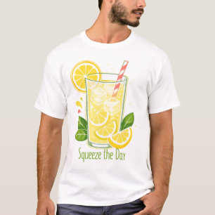 T-shirt Cute Squeeze the Day Lemonade Été