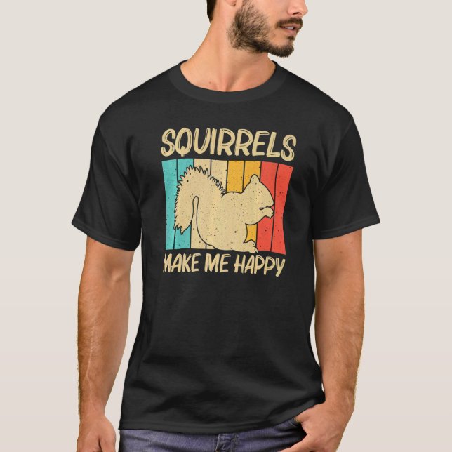 T-shirt Cute Squirrel For Men Women Squirrel Pet Rodent (Devant)