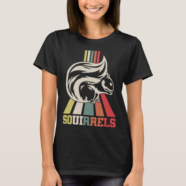 T-shirt Cute Squirrel Rodent  Squirrels  1 (Devant)