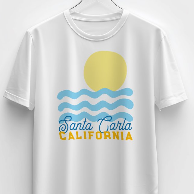 T-shirt Cute Sun & Sea Customizable w/ Your Town, State  (Créateur téléchargé)
